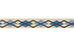 Grosgrain lint 10mm argyle ruit
