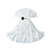 Bobbiny katoenkoord Jumbo 9mm White