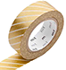 MT Masking Tape print Stripe Gold