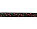 Zwarte grosgrain lint met kersen