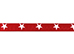 Rood grosgrain lint met witte sterren