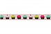 Licht roze grosgrain lint met cupcakes