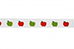 Wit grosgrain lint met appeltjes