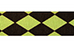 Groene grosgrain lint met bruine ruit