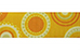 Oranje/geel grosgrain lint met cirkels